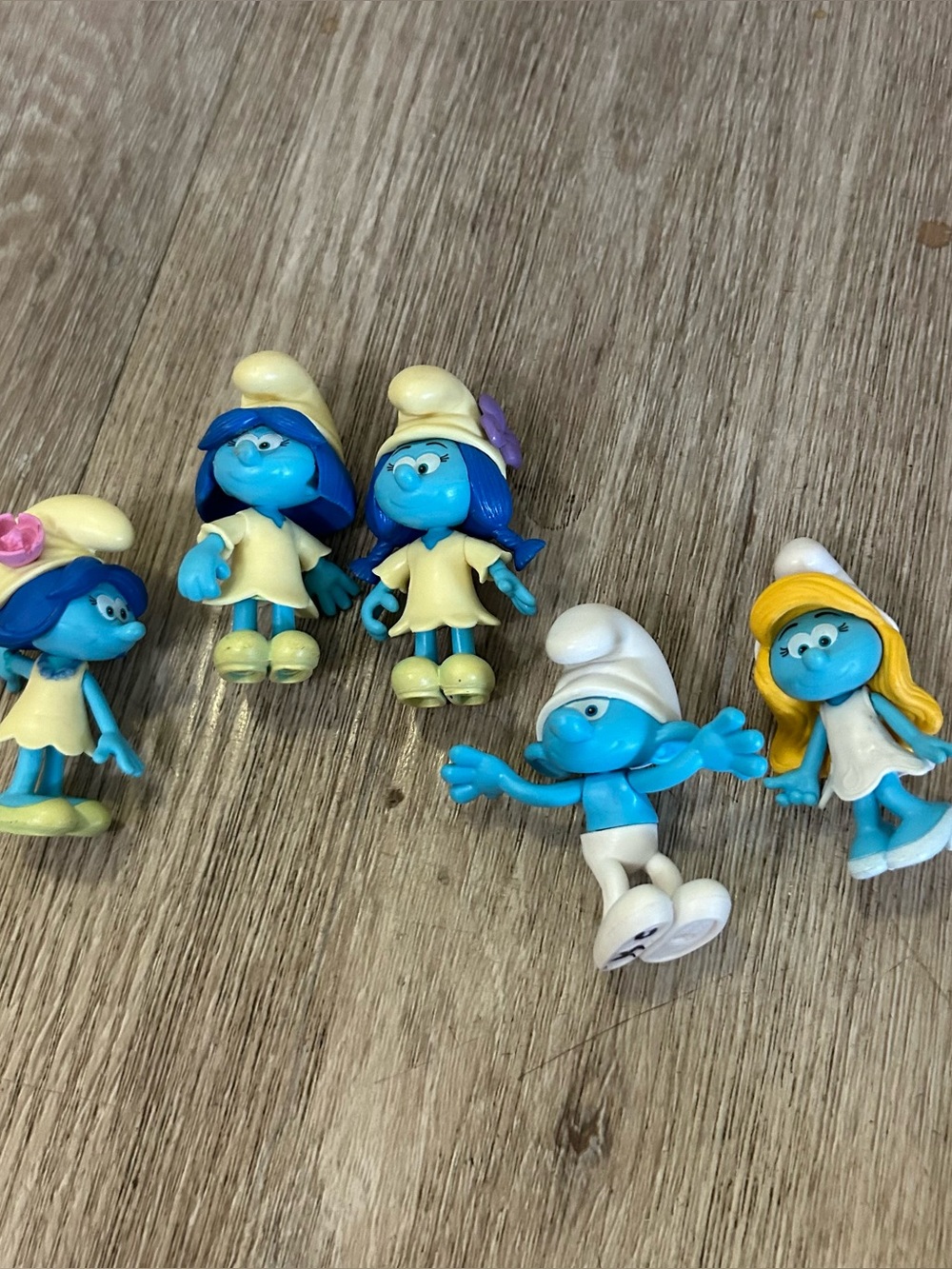 Set of 5 Smurfs Action Figures